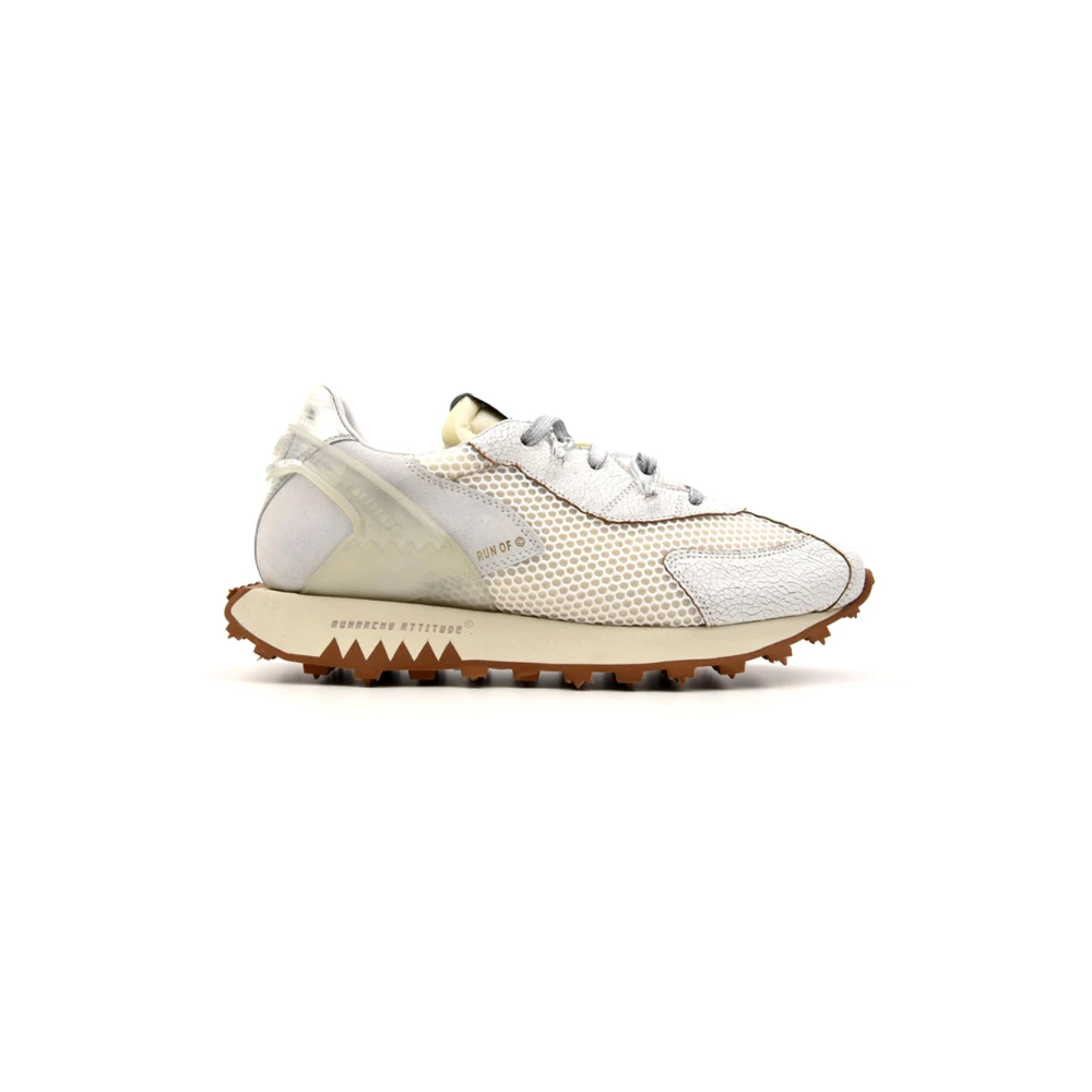 RUN OF Witte Sneakers voor Mannen Heren Schoenen