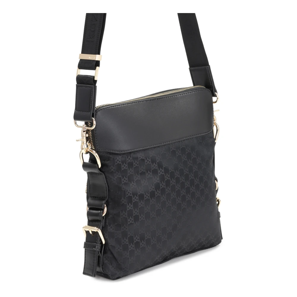 Kazar Dames zwarte messenger tas Black Dames