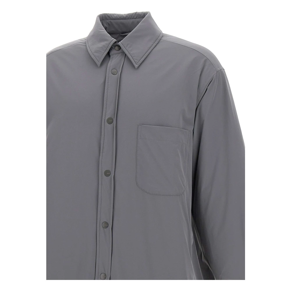 Autry Grijze Nylonjas met Logoknopen Gray Heren