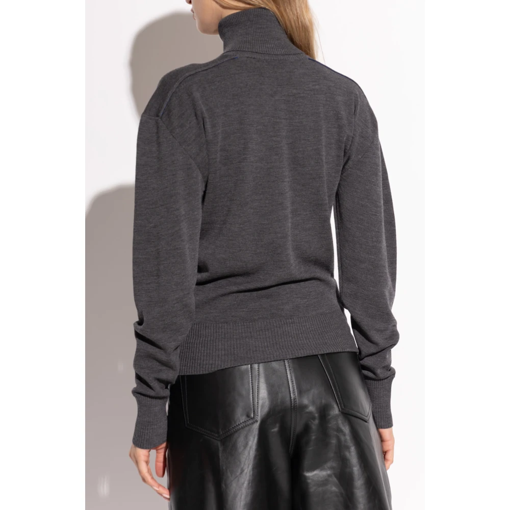 Burberry Wollen coltrui Gray Dames