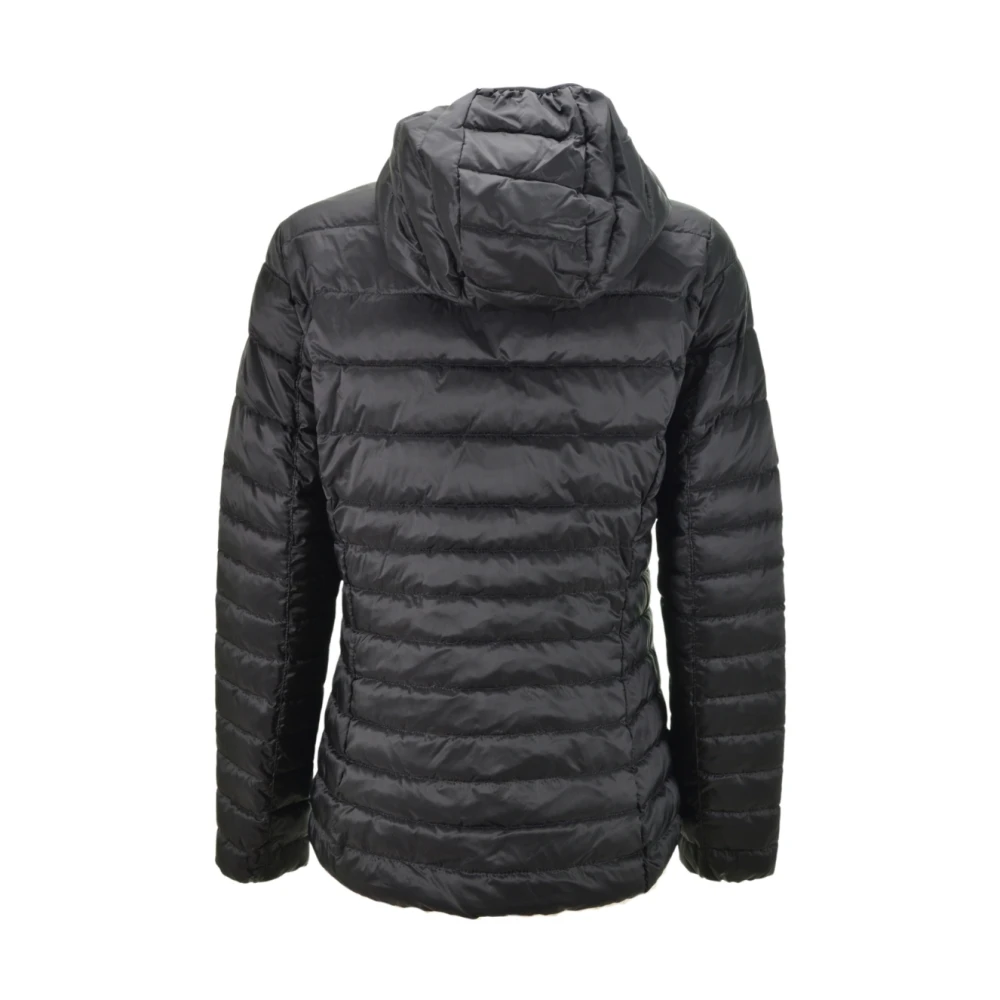 Ciesse Piumini Korte Gewatteerde Hoodiejas Flora Black Dames