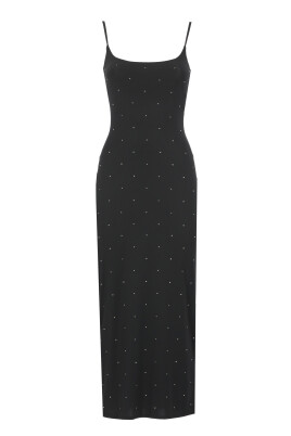 strass-pattern-sleeveless-black-dress