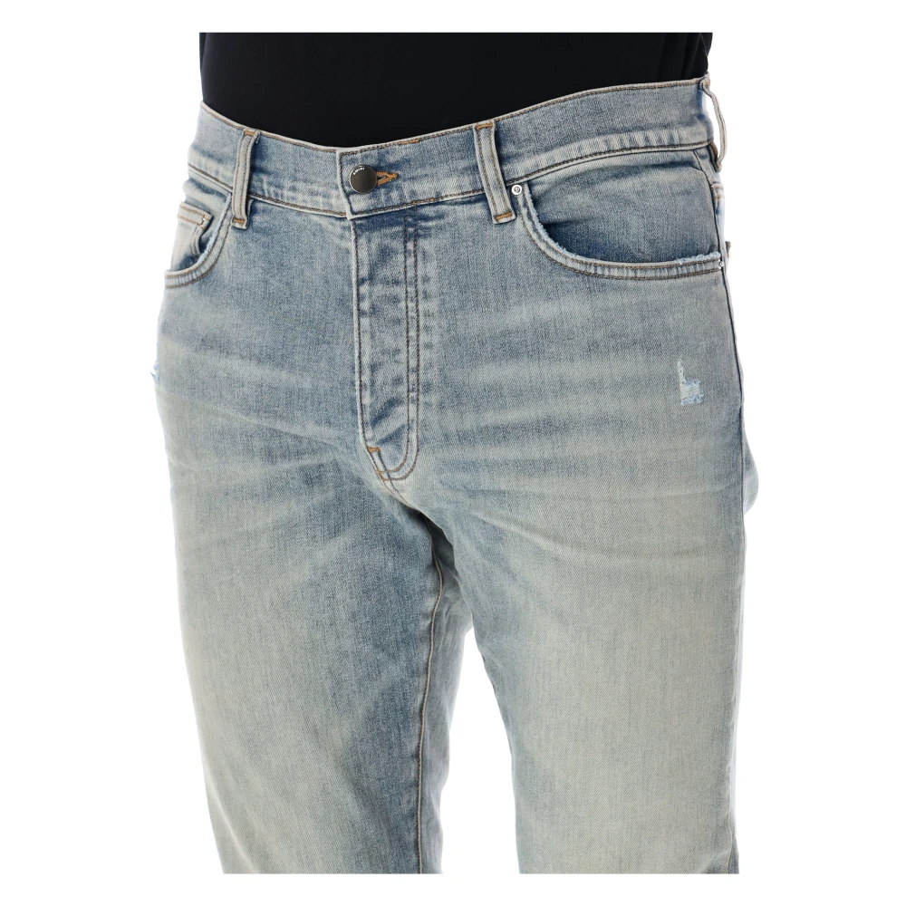 Amiri Antique Indigo Stack Jeans voor Mannen Blue Heren