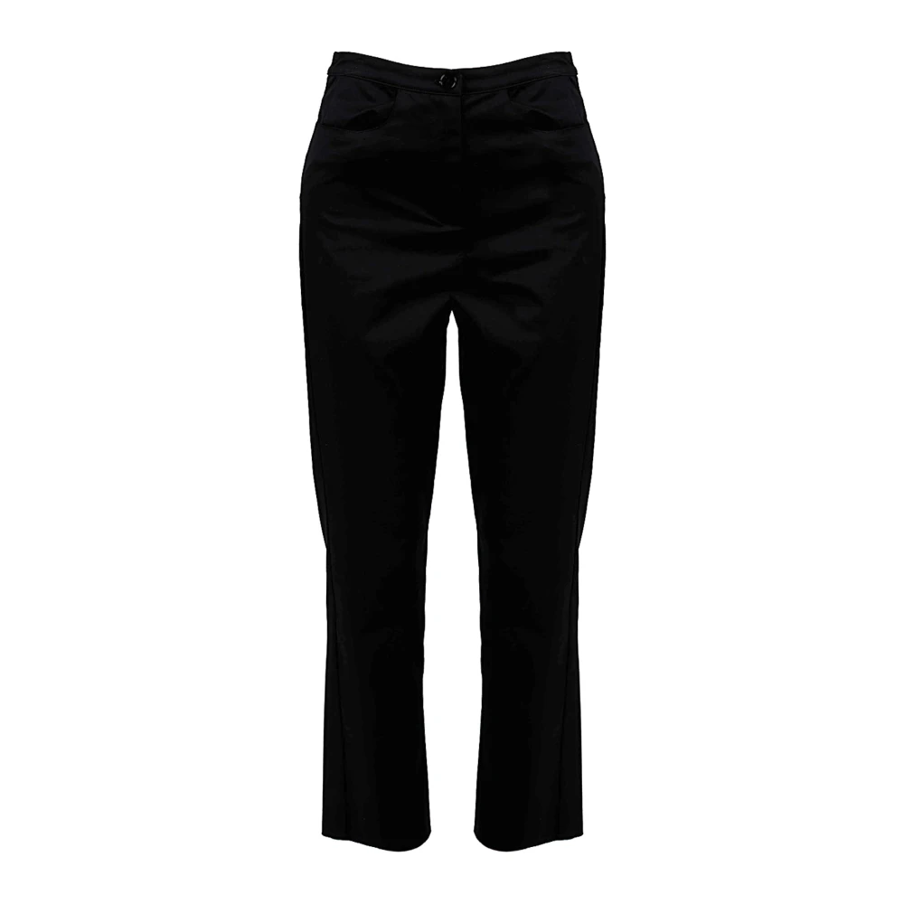 Patrizia Pepe Svart Cropped Trousers