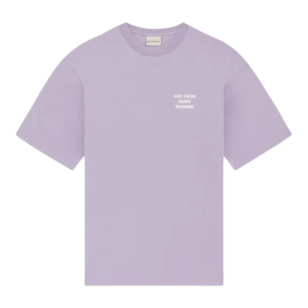 Drole De Monsieur Purple T-Shirts, Male, L, Slogan T-Shirt