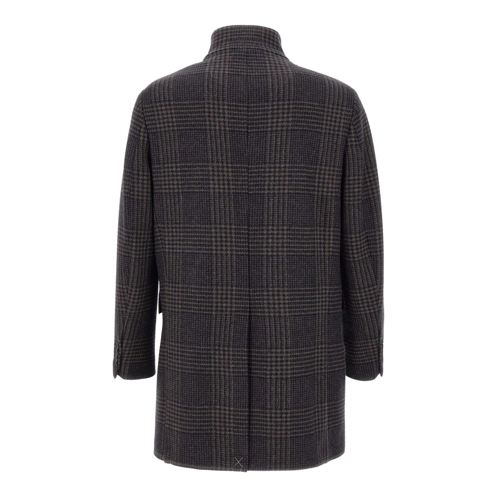 Fay Wollen ruitjas Multicolor Heren
