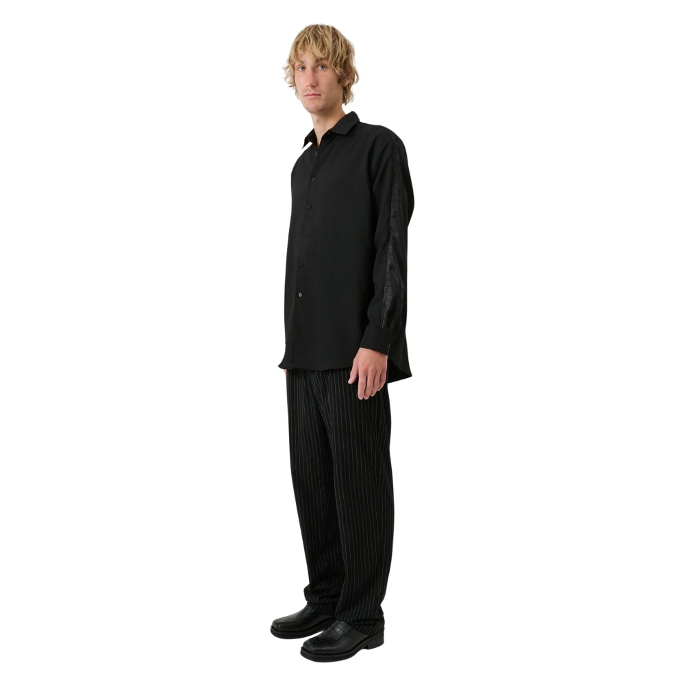 Soulland Relaxed fit overhemd met lange mouwen Black Heren