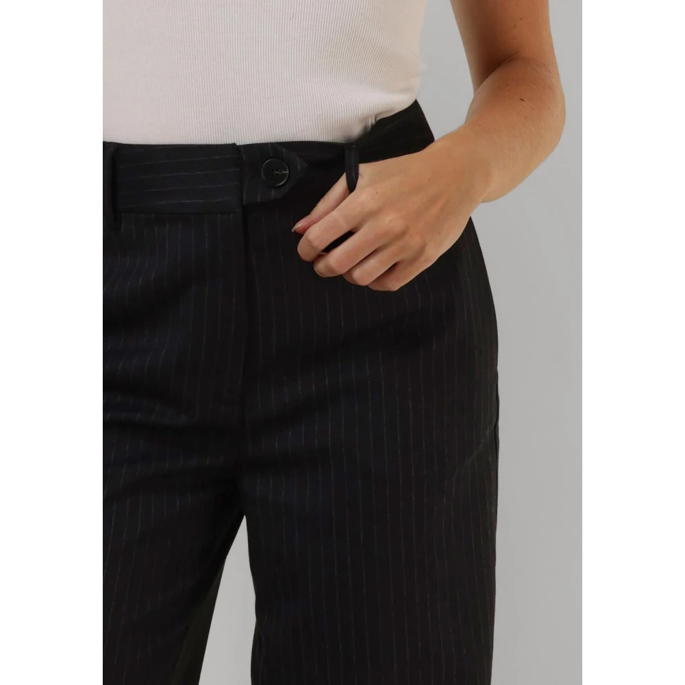 Co'Couture Wijde Lange Pin Broek voor Stijlvolle Vrouwen Gray Dames