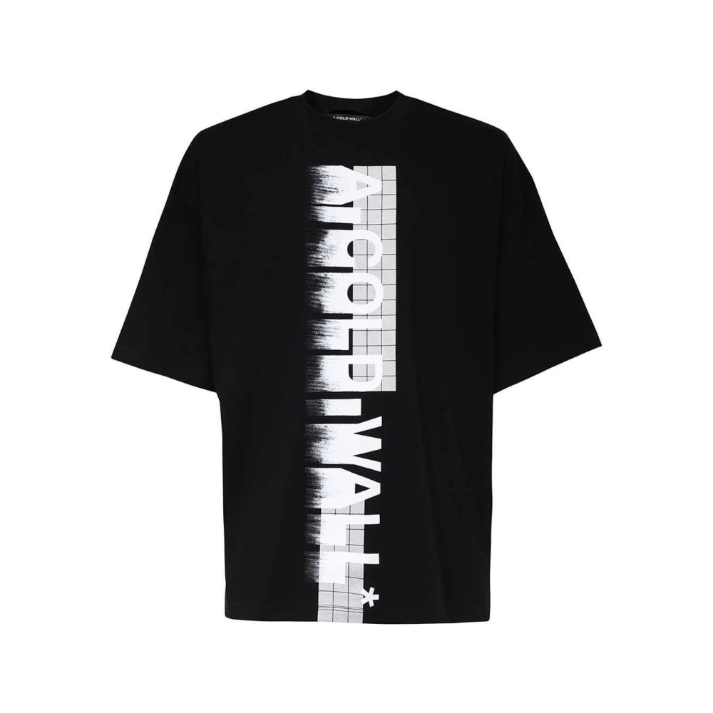 A-Cold-Wall Katoenen T-shirt Geribbelde Halslijn Black Heren
