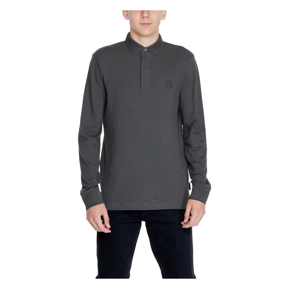 Armani Exchange Groen Poloshirt met Lange Mouwen Green Heren