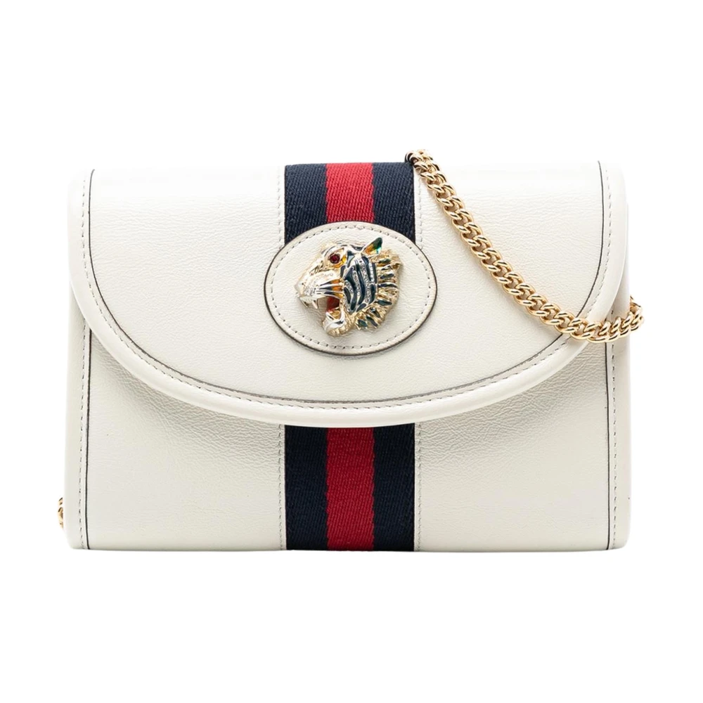 Gucci Vintage Women's White Pre-Owned Chain Shoulder Bag