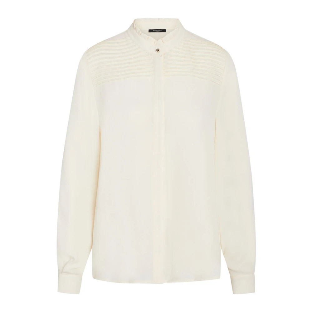 Bruuns Bazaar Elegant Camillabbnisja Shirt Eggnog Beige Dames