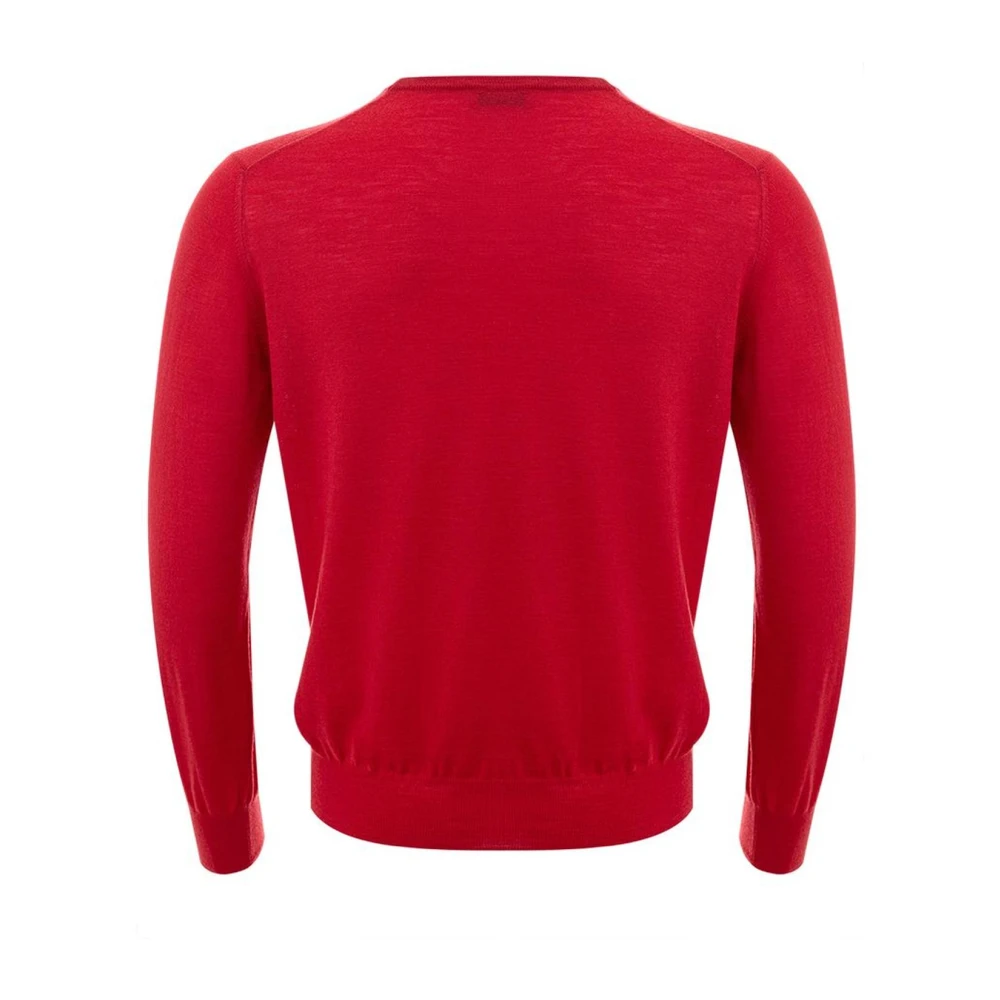Gran Sasso Rode wollen trui voor mannen Red Heren