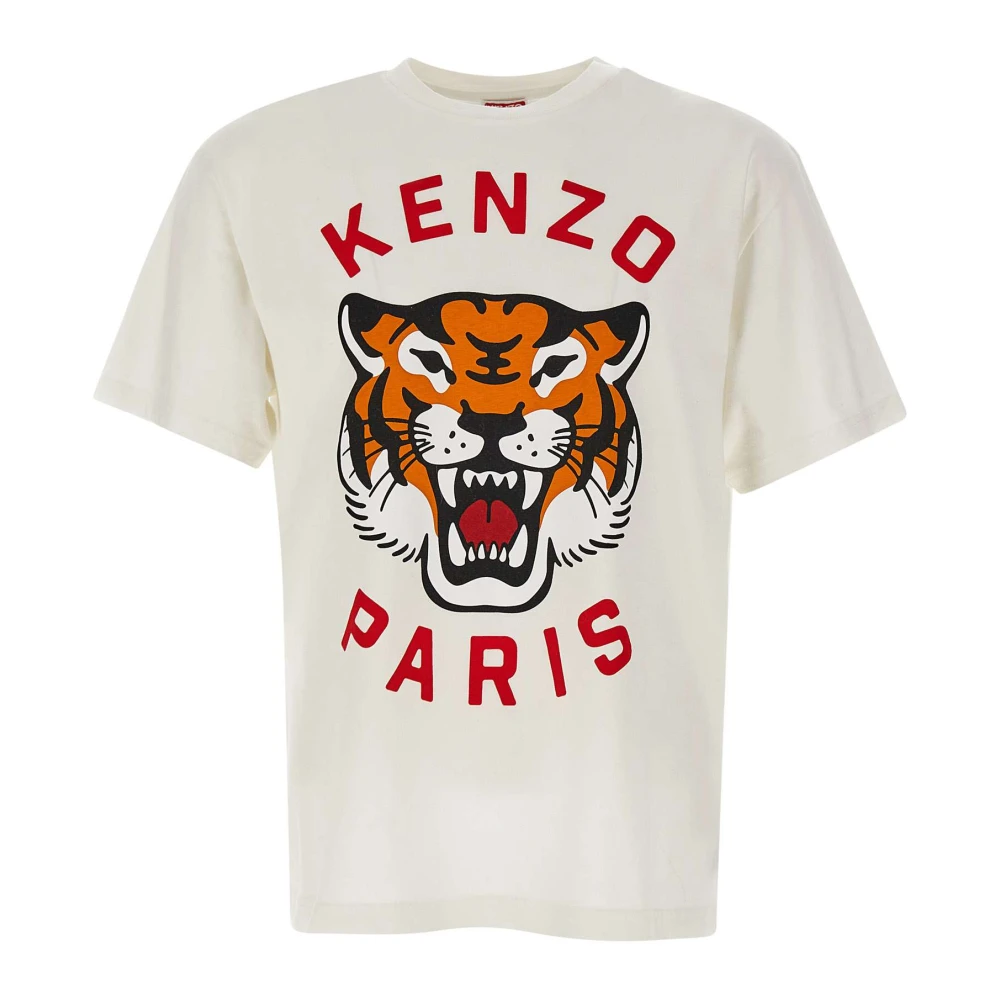 Kenzo Stijlvolle Beige T-shirts en Polos White