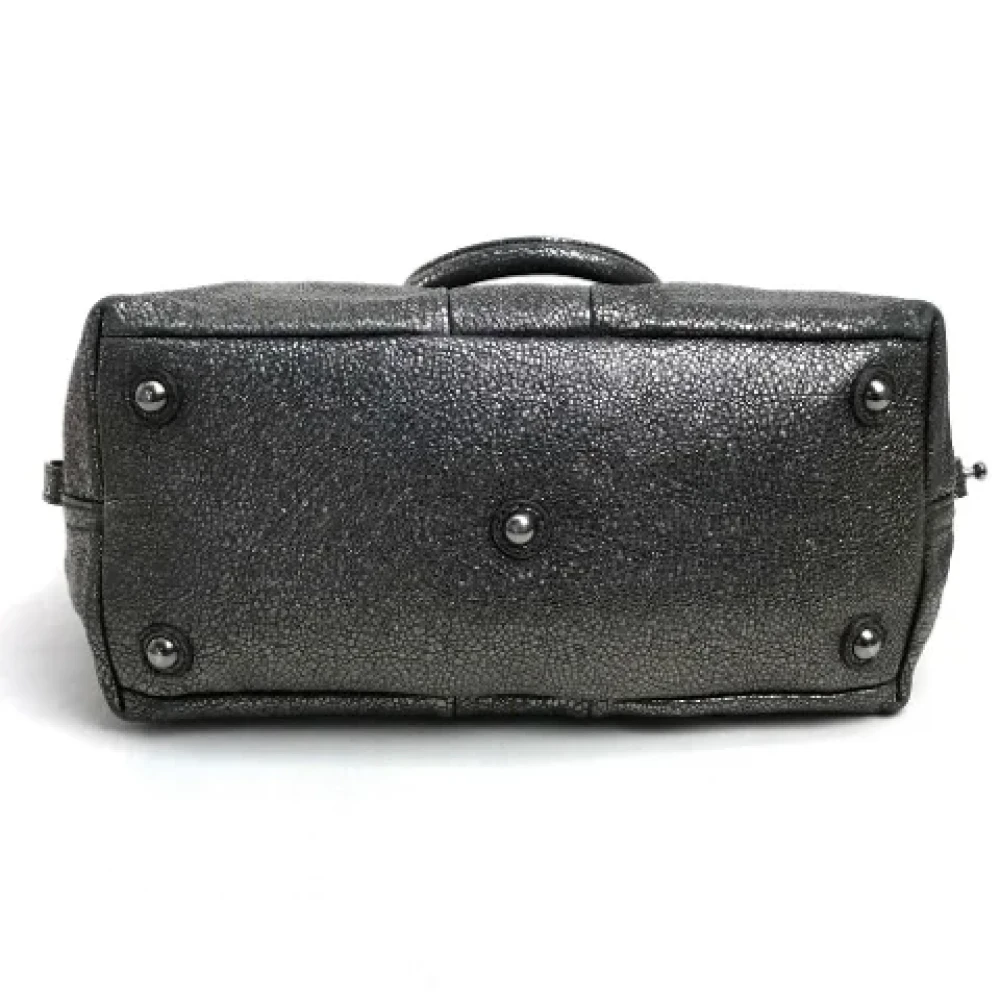 Yves Saint Laurent Vintage Pre-owned Leather handbags Gray Dames