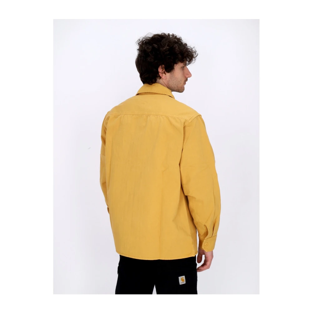 Carhartt WIP Sunray Garment Dyed Overhemdjasje Yellow Heren