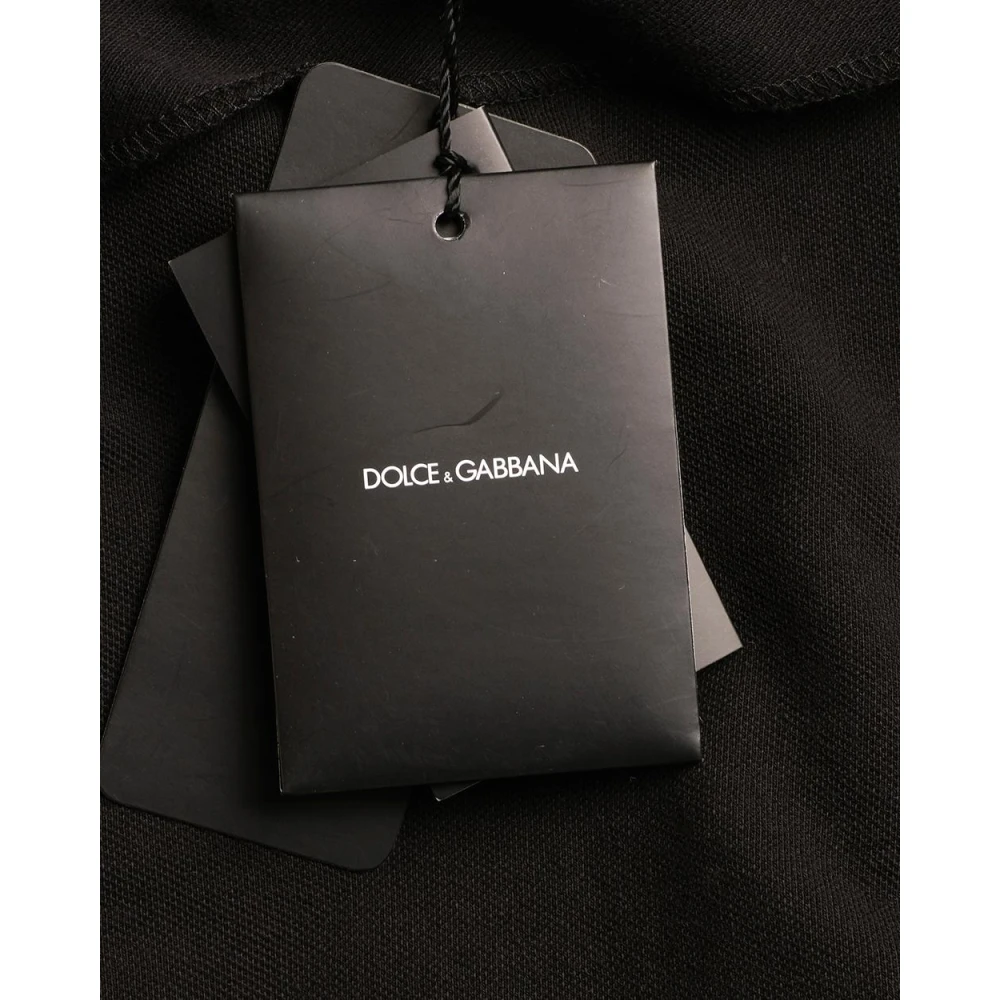 Dolce & Gabbana Klassieke Polo Shirt voor Mannen Black Heren