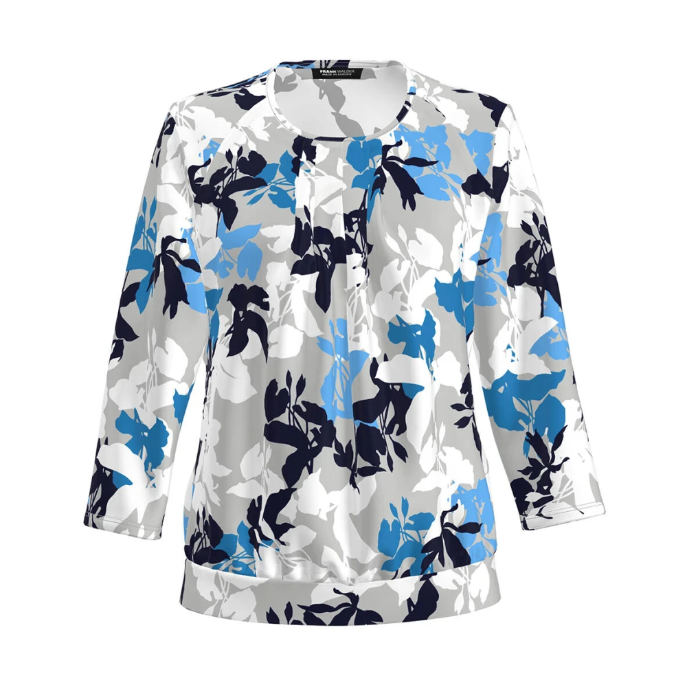 Frank Walder Lange Mouw Blouse Shirt Multicolor Dames