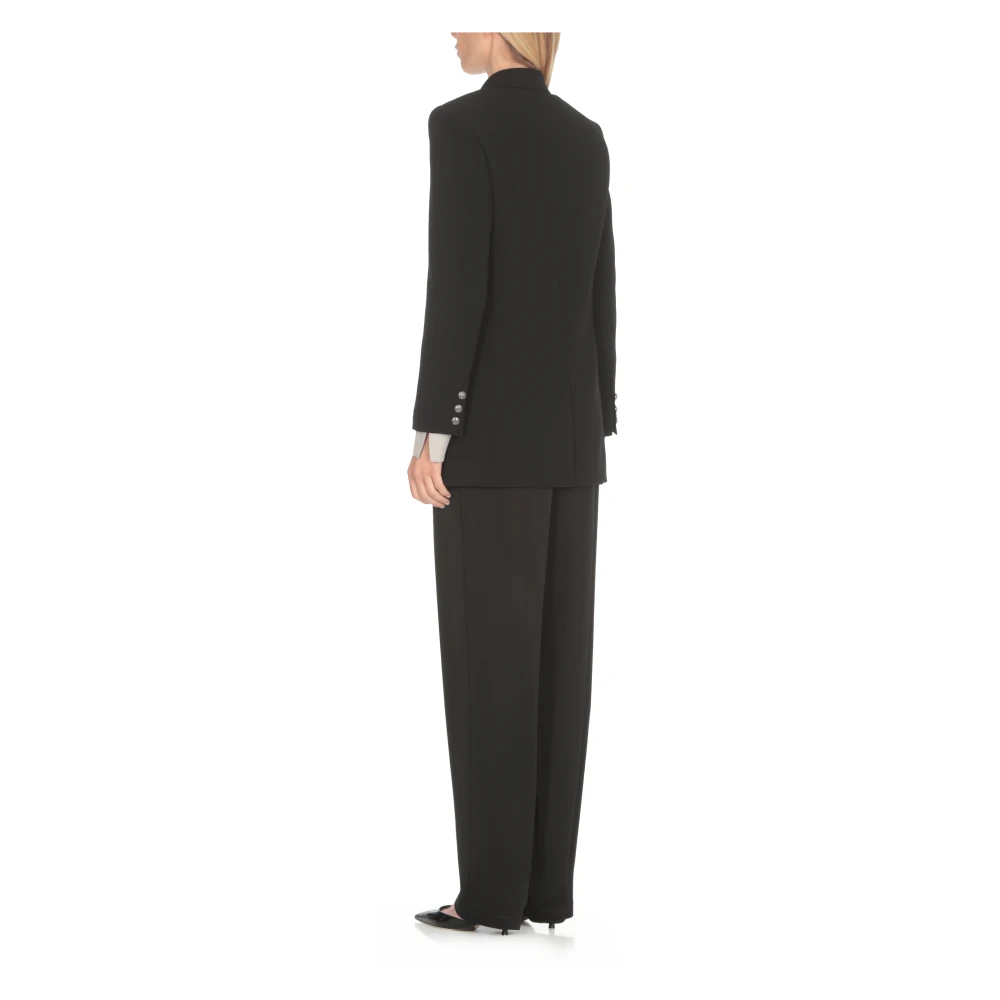 Elisabetta Franchi Zwarte Double-Breasted Blazer voor Vrouwen Black Dames