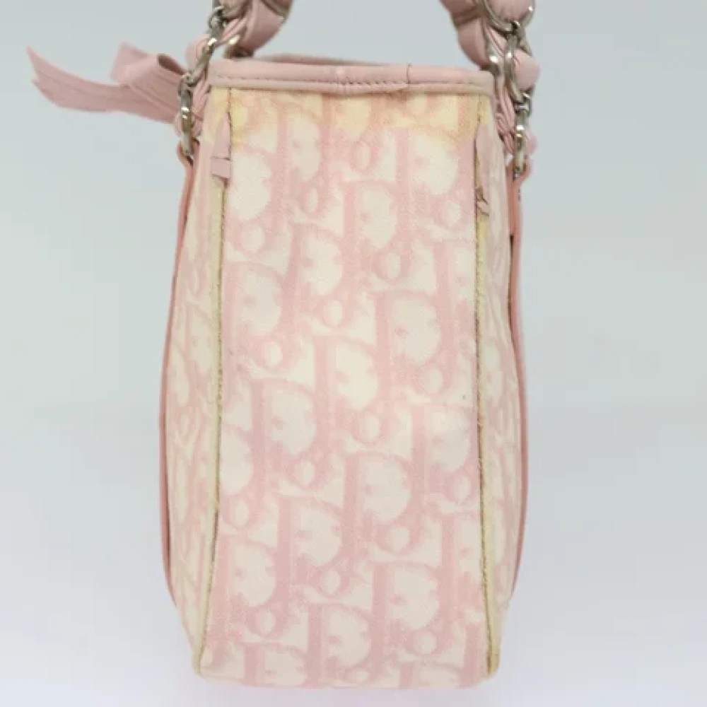 Dior Vintage Pre-owned Leather handbags Pink Dames