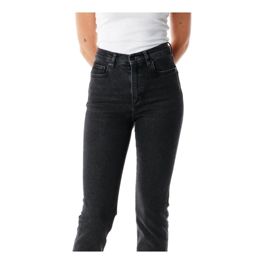 ARMEDANGELS Hoge Taille Straight Leg Jeans Gray Dames
