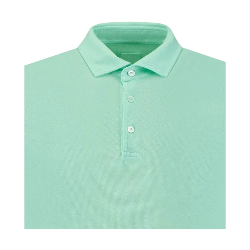 Fedeli Groen poloshirt met korte mouwen Green Heren