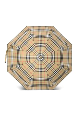 Maple Wood Check Walking Umbrella