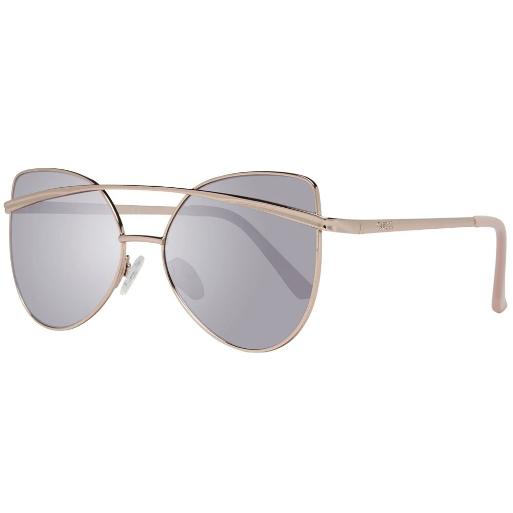 Guess Women's Yellow Sunglasses, One Size, Rose Gold Butterfly Sunglasses