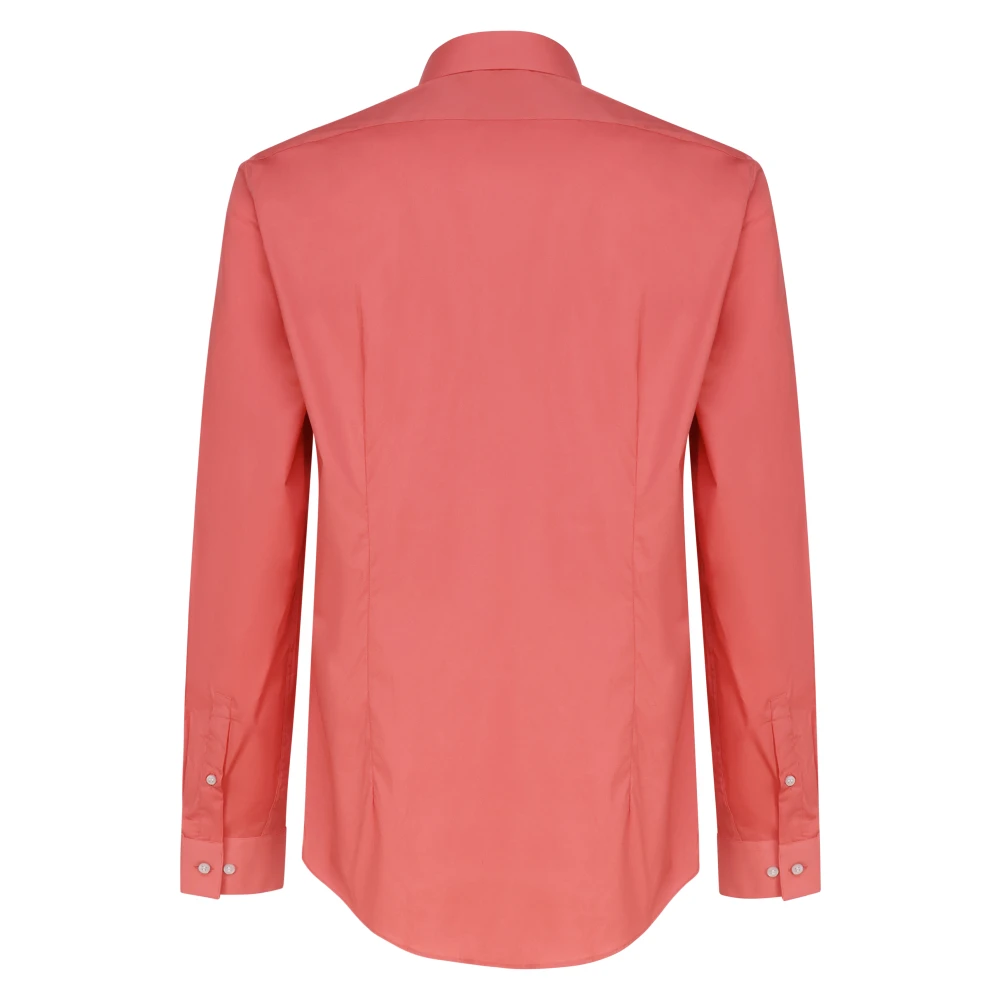 Calvin Klein Katoen Elastaan Shirts Pink Heren