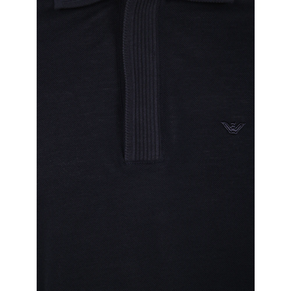 Emporio Armani Klassieke Polo Shirt voor Mannen Black Heren