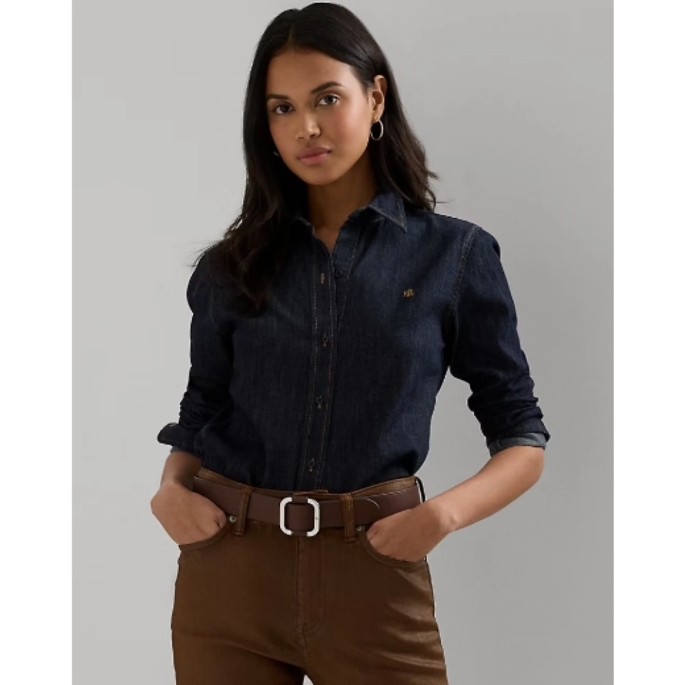 Ralph Lauren Denim Overhemd Blue Dames
