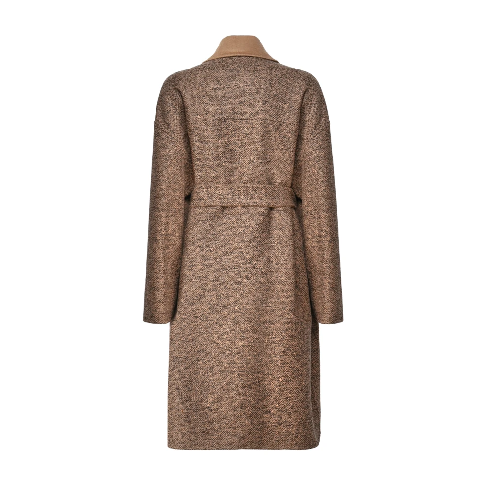 Max Mara Omkeerbare Coconjas Bruin Tweedeffect Brown Dames