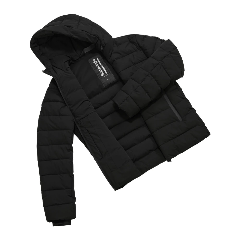 BomBoogie Stretch Donsjas met Capuchon Black Heren