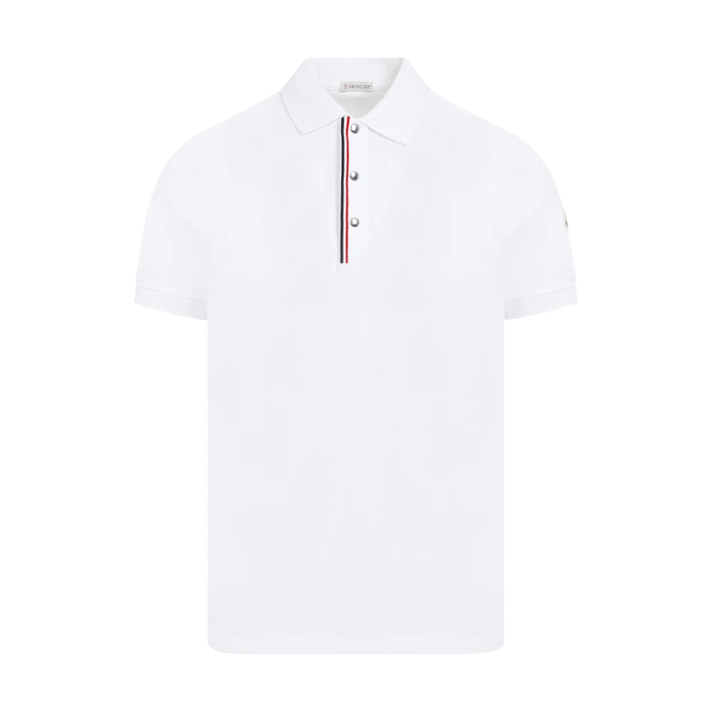 Moncler Polo Shirts White Heren
