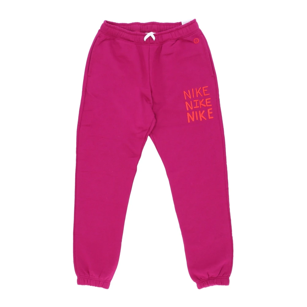 Nike Dynamische Berry Fleece Joggingbroek Pink Heren