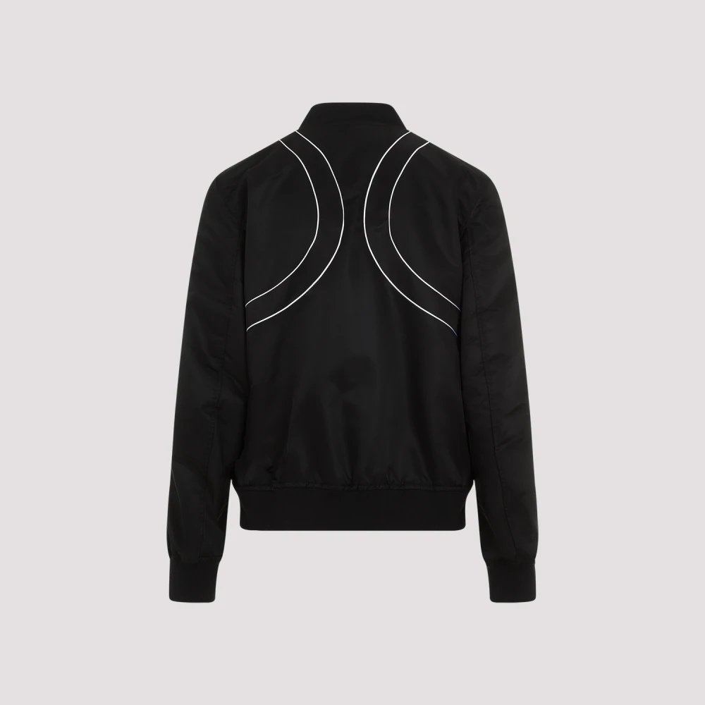 alexander mcqueen Zwarte Bomberjack Black Heren