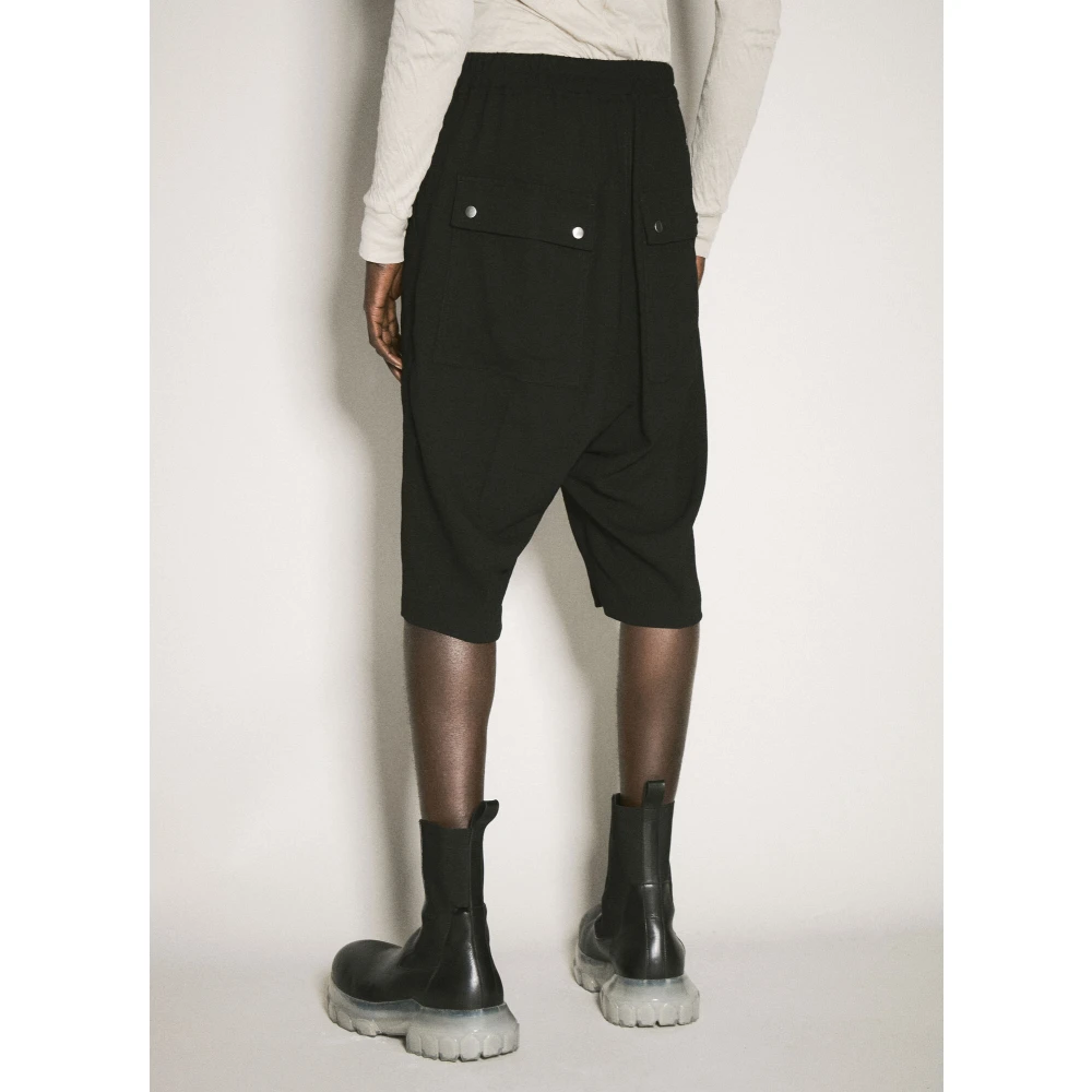 Rick Owens Bela Pods Lange Shorts Black Heren