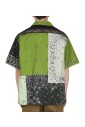 chemise-en-coton-vert-a-manches-courtes