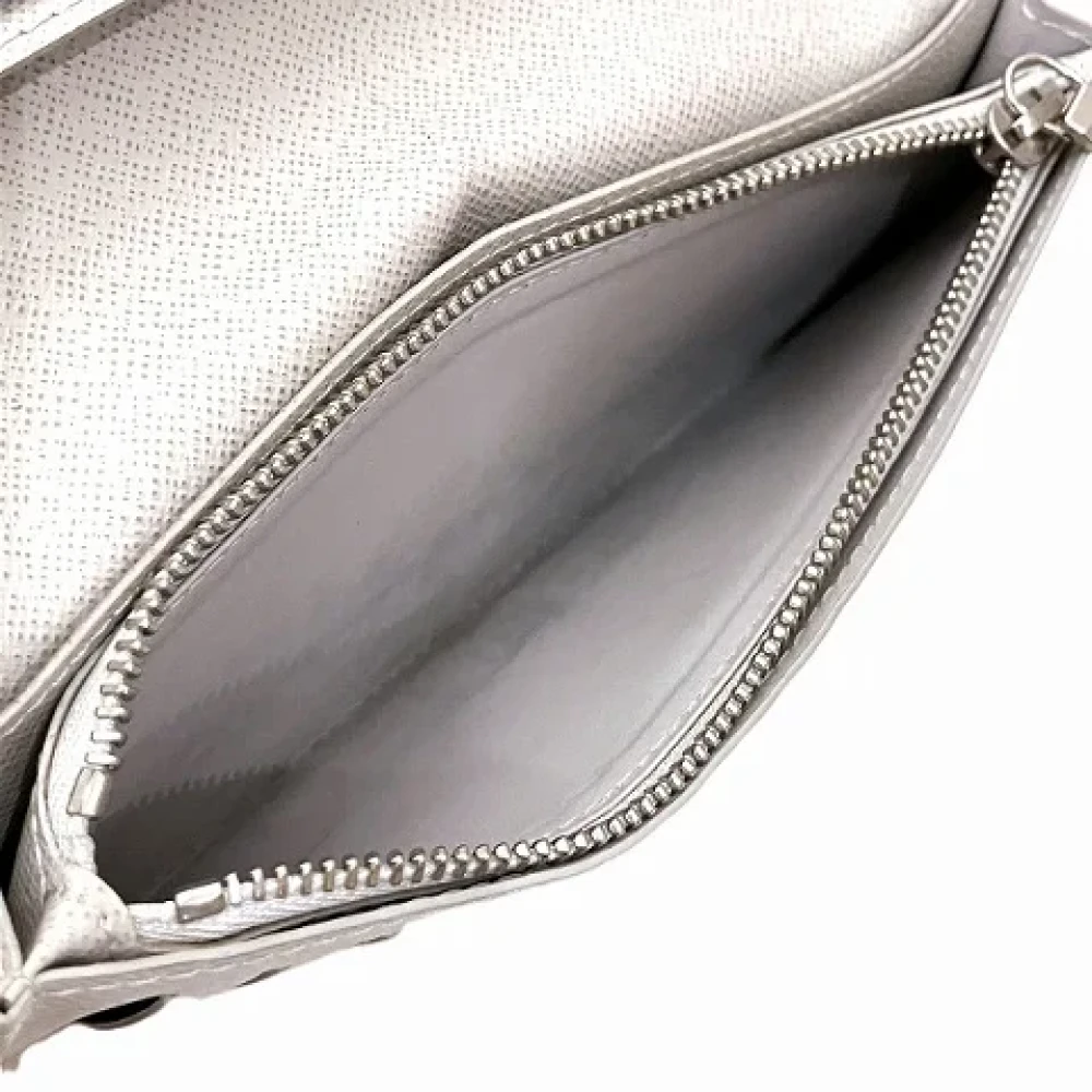 Louis Vuitton Vintage Pre-owned Leather wallets White Dames