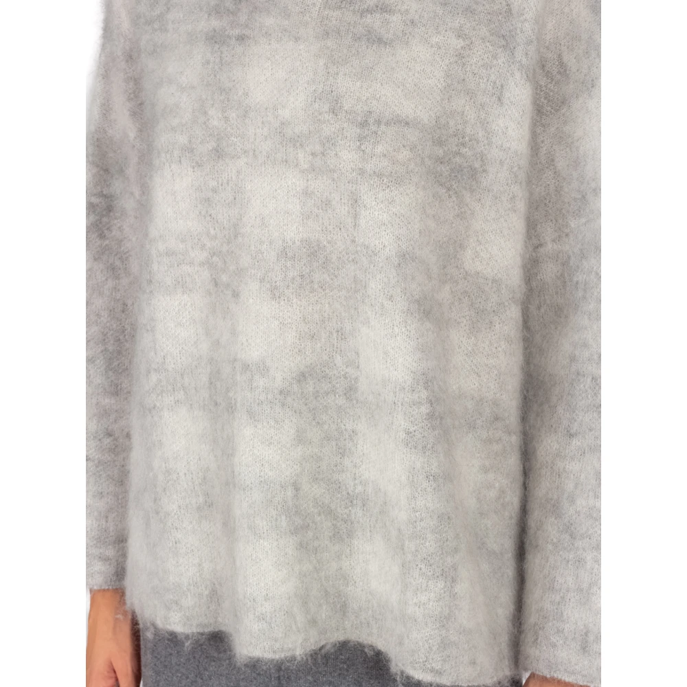 Semicouture Geruite Gebreide Trui in Grijs Gray Dames
