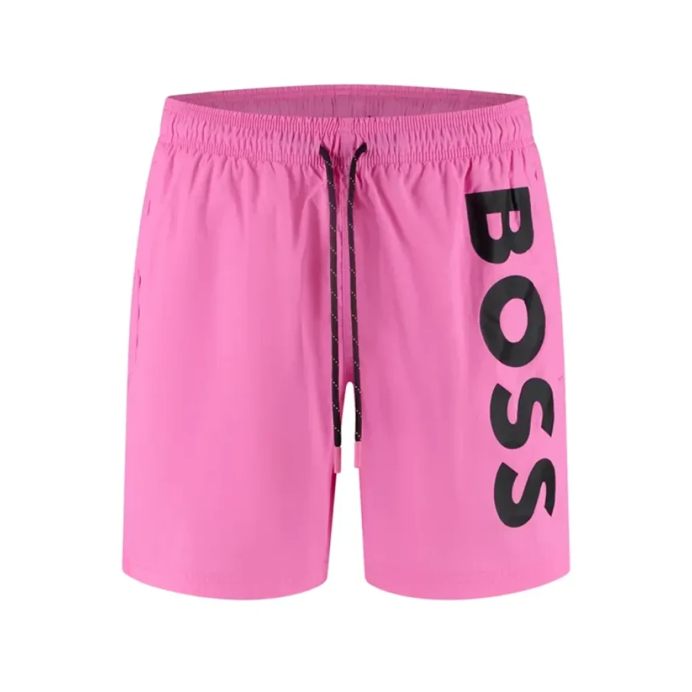 Hugo Mannelijk Roze Badmode Heren, S, Gerecyclede Octopus Zwembroek