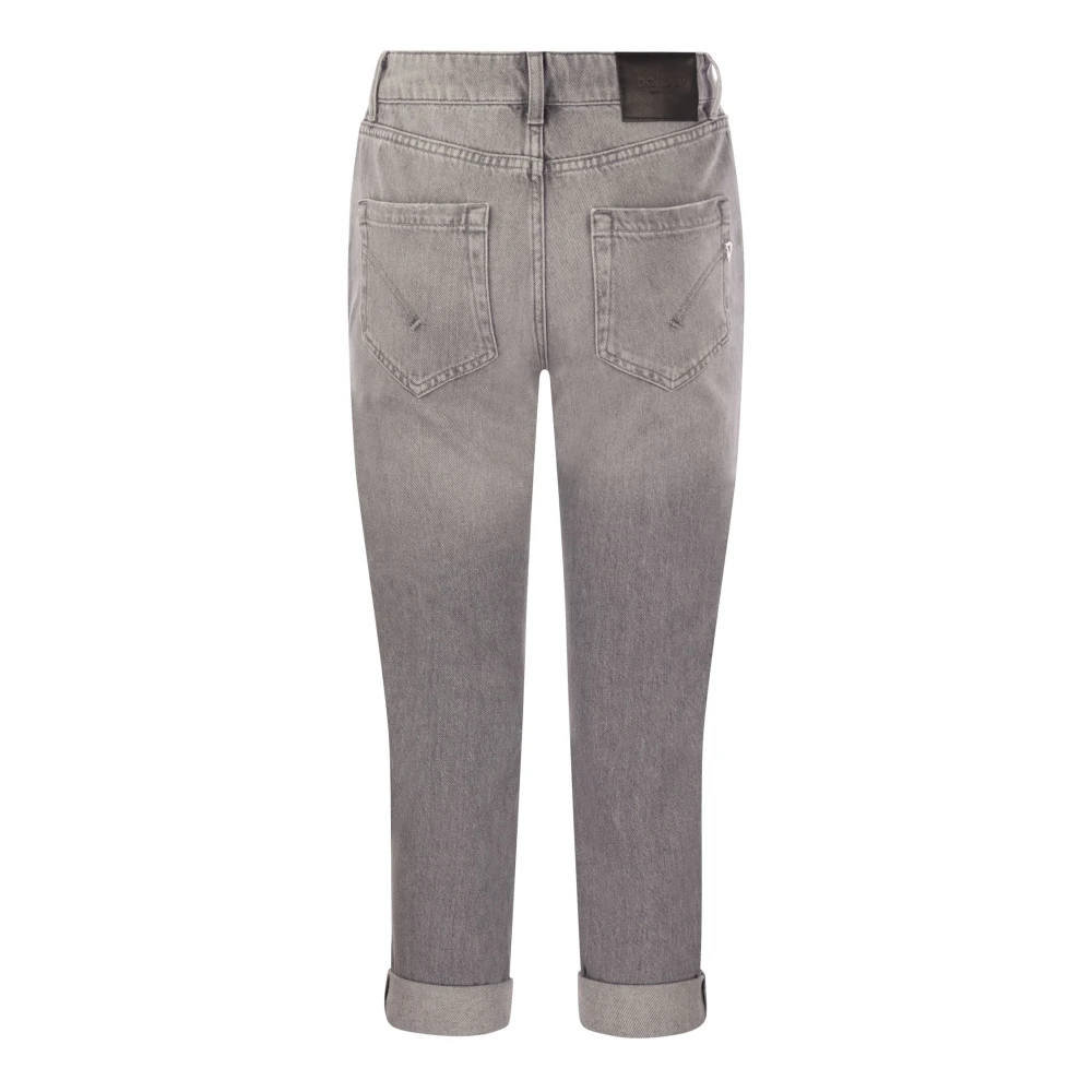 Dondup Cropped Jeans Gray Dames