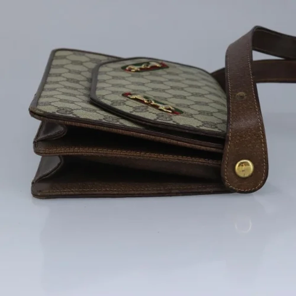 Gucci Vintage Pre-owned Canvas shoulder-bags Beige Dames