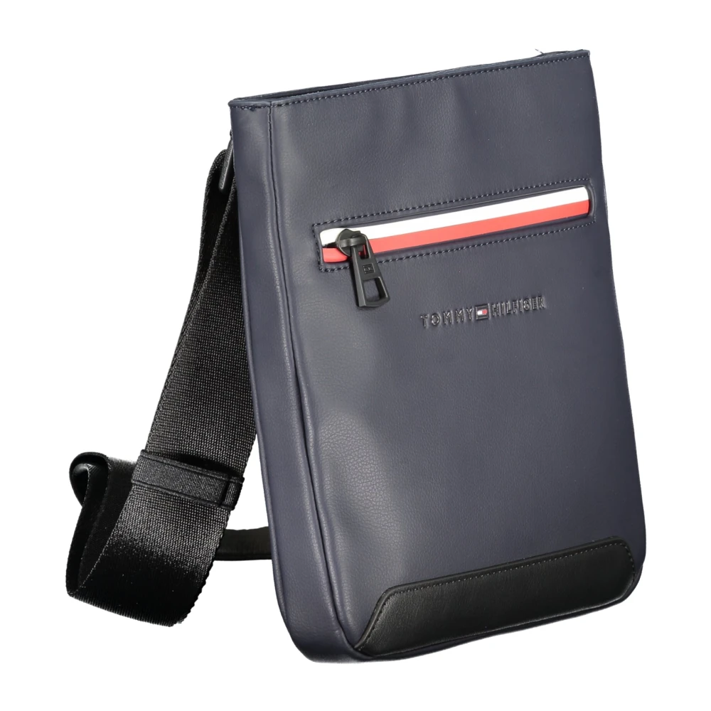 Tommy Hilfiger Blauwe Heren Schoudertas Contrast Details Blue Heren