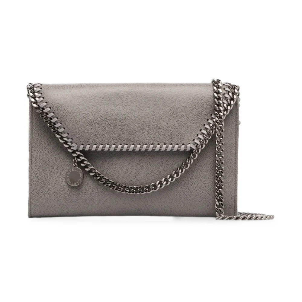 Stella Mc Cartney - Borsa a spalla Falabella mini, Donna, LIGHT GREY - Immagine 2
