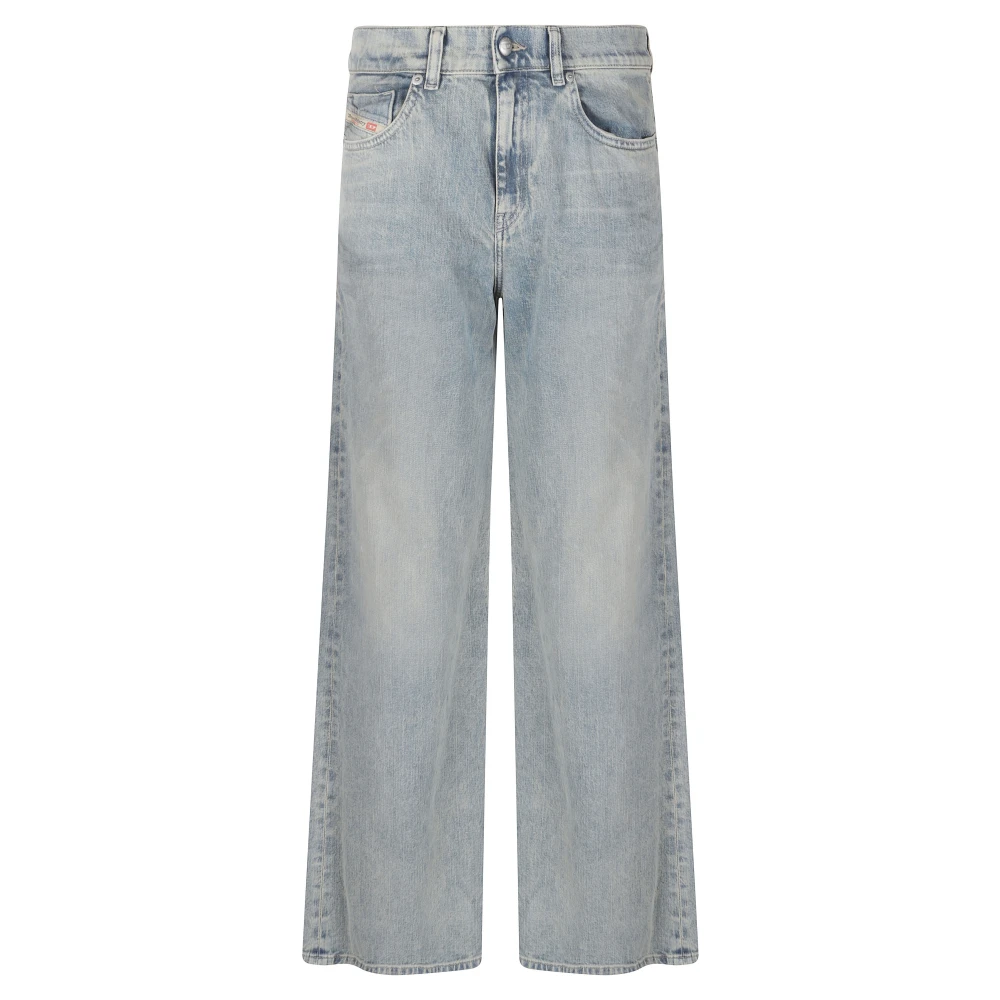 Diesel Women's Blue 1978 D-Akemi Wide Jeans - Wide Jeans - W27 - Jeans