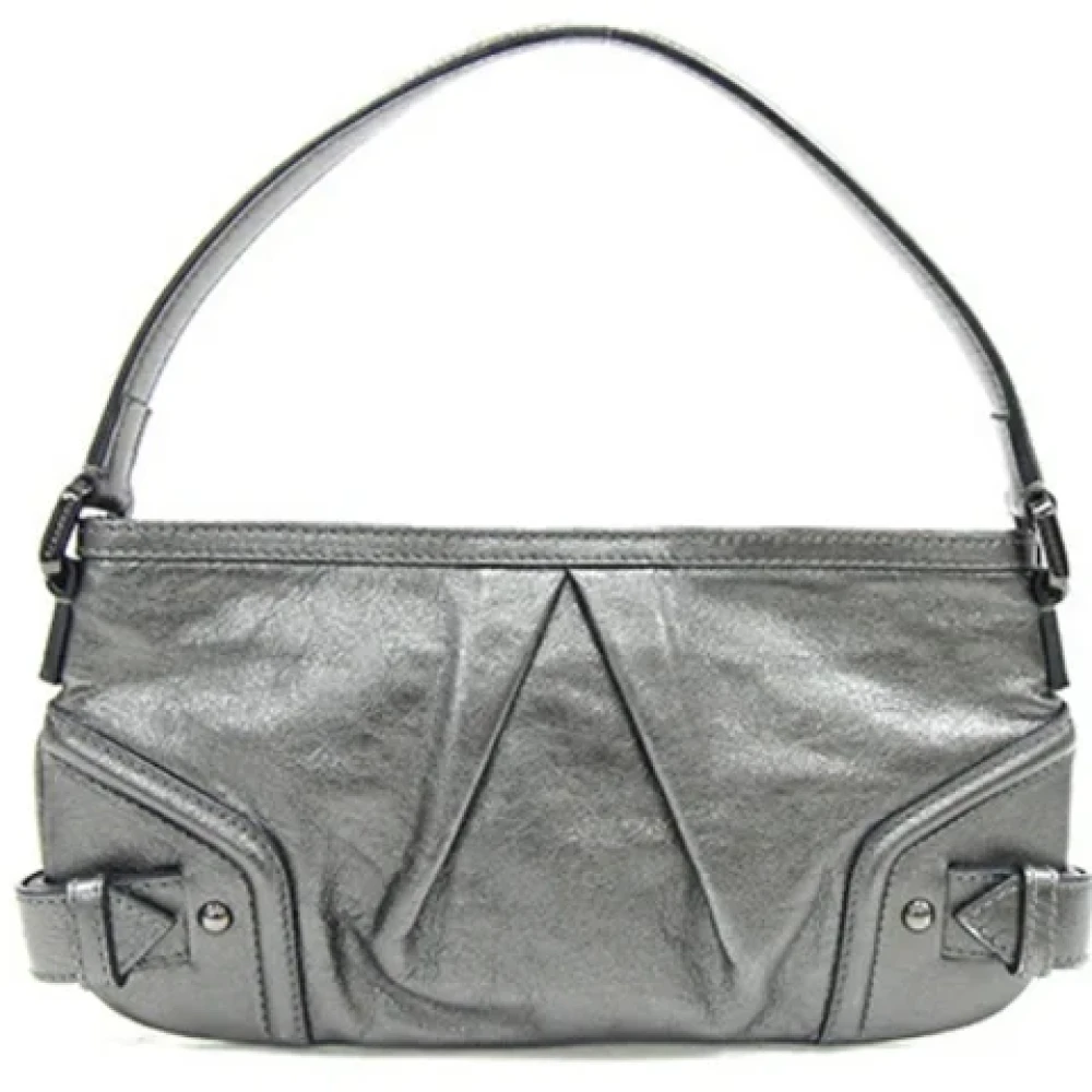Burberry Vintage Pre-owned Fabric handbags Gray Dames