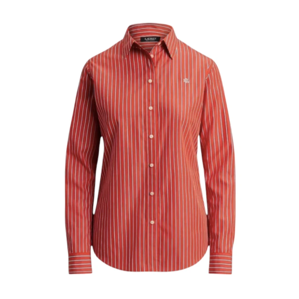 Ralph Lauren Multicolor Striped Cotton Shirt - Female - Shirts - M - Blouses & Shirts