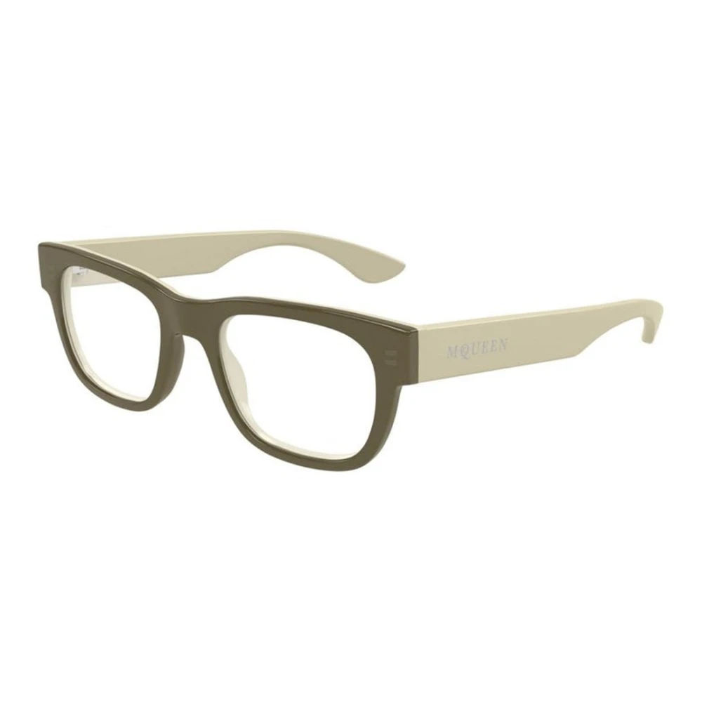 Alexander Mcqueen Men's Brown Glasses, 51 Mm, Square Glasses