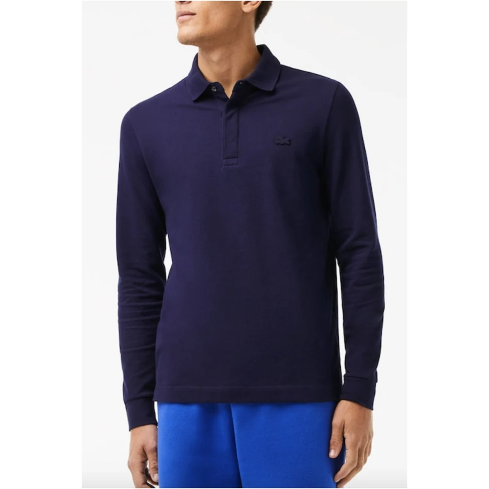 Lacoste Stretch Piqué Polo Smart Paris Blue Heren